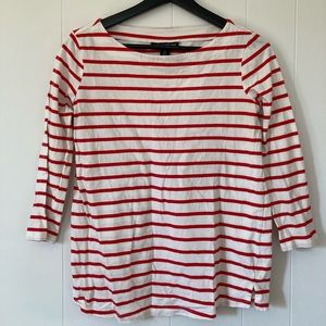 A Pea in the Pod Boatneck Striped Maternity Shirt EUC